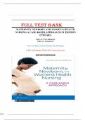 Test Bank - Maternity Newborn and Women’s Health Nursing: A Case-Based Approach 1st Edition O’Meara