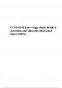 NRNP 6541 MIDTERM EXAM QUESTIONS WITH CORRECT ANSWERS 2023/2024 GRADED A+, NRNP 6541 Week 6 Midterm Exam Latest 2023 (100% Correct), NRNP 6541 MIDTERM Exam Questions and Answers 2023/2024 | Latest Guide Graded 100% and NRNP 6541 knowledge check Week 3 – Q