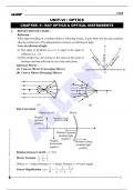 Ray optics notes