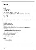 Aqa AS History 7041/2G May2023 Question Paper