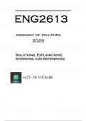 ENG2613  - ASSIGNMENT 3 SOLUTIONS - 2023