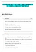 EDUCATION 0010 CHAPTER 5 QUIZ UNIVERSITY OF FLORIDA 2023 NEW TEST EXAM