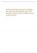 NURS 6501 MIDTERM EXAM,WITH 4 VERSIONS 400+ QUESTION AND ANSWERS  WITH LATEST ANSWERS  ALREADY GRADED A GRADE ( Nursing Practice pediatric). 