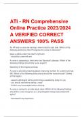 Exam (elaborations) ATI  RN Comprehensive  