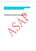  ATI Capstone Maternal Newborn Assessment  MOST RECENT 2023 WITH NGN    