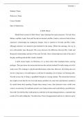 A Doll House Essay