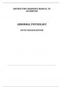 Excel in Your Studies with [Abnormal Psychology,Davison,5th Canadian edition] Solutions Manual: The Ultimate Resource for Academic Excellence!