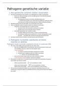 samenvatting pathogene genetische variatie 