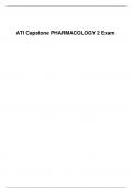 ATI Capstone PHARMACOLOGY 2 Exam Q&A Verified