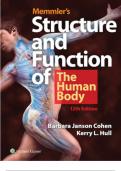 Test Bank Memmlers Structure and Function of the Human Body 12th Edition Cohen