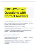 Bundle For CMIT Exam Questions with Complete Solutions