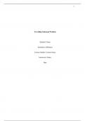 Traveling Salesman Problem: For this Critical Thinking assignment, you will solve a real-world optimization problem using graph theory. Part I: Complete the following steps: 1.	Select a real-world optimization problem that is an example of the Traveling S