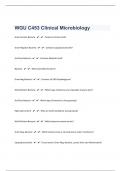 WGU C453 Clinical Microbiology 122 Questions With Updated Answers