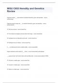 WGU C653 Heredity and Genetics Review exam 2023 with 100% correct answers