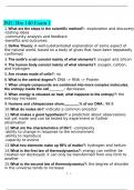 JMU Bio 140 Exam 1 Questions and Answers 2022/2023 Verified Answers