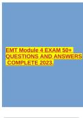 EMT Module 1 UPTO 5 AND EMT FISDAP MIDTERM AND FINAL EXAM  EXAM 60+ QUESTIONS AND ANSWERS COMPLETE 2023