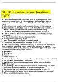 NCIDQ Practice Exam Questions - IDFX With Complete Answers Graded To Pass!!