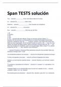 Exam (elaborations) Span TESTS 