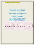 A Complete Study Guide on EKG Dysrhythmia Identification, Course Material by Lix