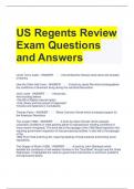 Bundle For US HISTORY REGENTS Exam Questions and Answers