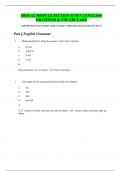 HESI A2 MODULE SECTION II SET 2 ENGLISH GRAMMAR & VOCABULARY