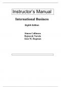 International Business 8th Edition By Simon Collinson, Rajneesh Narula, Alan Rugman