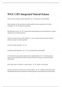 WGU C451 Integrated Natural Science/147 Questions And Answers Correctly Solved