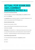 ACTUAL PCIP EXAM 2023  100% CORRECT  ANSWERS RATED A++