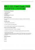 ACTUAL TED 105 EXAM  2023 100% CORRECT  ANSWERS