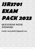 ISR3701 EXAM PACK 2023