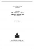 Excel in Your Studies with [American Nation, The A History of the United States, Volume 1 (to 1877),Carnes,13e] Solutions Manual: The Ultimate Resource for Academic Excellence!