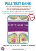 Test bank For Pathophysiology the biologic basis for disease in adults and children 8th Edition by Sue Huether, Kathryn McCance 9780323583473 Chapter 1-50 Complete Guide.