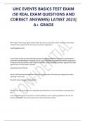 UHC CERTIFICATION ACTUAL EXAM 2024-2025 LATEST UPDATED  ACTUAL EXAM QUESTIONS WITH VERIFIED CORRECT ANSWERS. A+ GRADE RATED