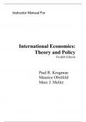 International Economics Theory and Policy 12th Edition By Paul Krugman, Maurice Obstfeld, Marc Melitz (Instructor Manual)