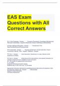 EAS Exam Questions with All Correct Answers