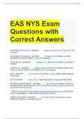 EAS NYS Exam Questions with Correct Answers 