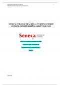 SENECA COLLEGE PRACTICAL NURSING COURSE OUTLINE UPDATED 2023 GUARANTEED PASS