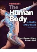 Test Bank Memmlers Structure and Function of the Human Body 14th Edition Cohen Complete Guide