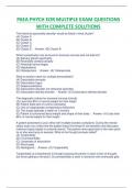 PAEA PHYCH EOR MULTIPLE EXAM QUESTIONS  WITH COMPLETE SOLUTIONS