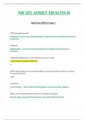 Exam 1 - NR325 / NR 325 (Latest 2023 / 2024) : Adult Health II | Med - Surg 2 | - Chamberlain