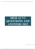 HESI A2 V2 QUESTIONS AND ANSWERS GRAMMAR, VOCABULARY, READING COMPREHENSION, MATH, A&P, BIOLOGY AND CHEMISTRY 2023