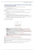 RN HESI CRITICAL CARE CARDIAC EXAM 1 STUDY GUIDE