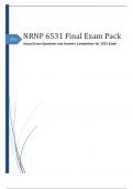 NRNP 6531 Final Exam Pack | Actual Exam Compilation  | 100% Verified Q&A