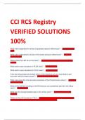 Exam (elaborations) CCI RCS Registry 