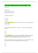 (Complete)  ASVAB Test Questions with 100% Correct Answers 