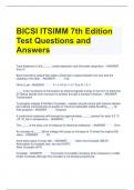 Bundle For BICSI Exam Questions with Correct Answers