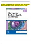 Test Bank For The Human Body in Health and Illness 7th Edition By Barbara Herlihy 9780323711265 Chapter 1-27 Complete Guide .