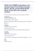 RCDD Test TDMMV14;Questions and Answers taken from Review Courses DD101, DD102, and the BICSI RCDD Study Guide 2023 with complete solution