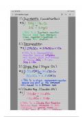 Chemistry reaction types.