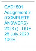 CAD1501 Assignment 3 